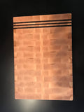 Maple End Grain Cutting Board with Walnut Accents