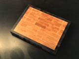 Maple End Grain Cutting Board with Walnut Trim