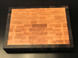 Maple End Grain Cutting Board with Walnut Trim