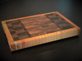 Walnut End Grain Cutting Board with Maple Trim