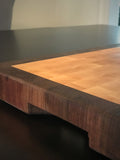 Maple End Grain Cutting Board with Walnut Trim
