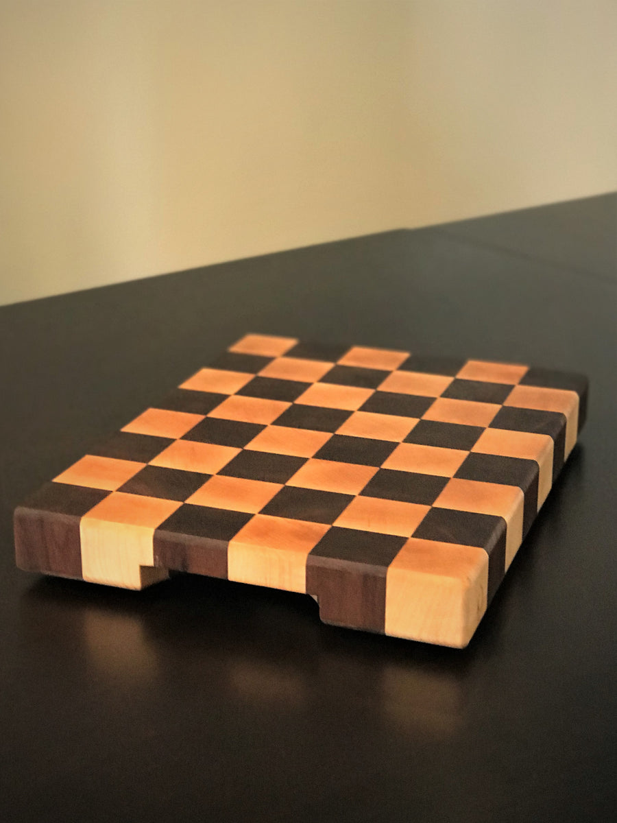 Walnut & Sugar Maple Checkered End Grain Cutting Boards