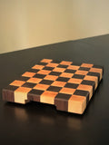 Checkered Walnut and Maple End Grain Cutting Board