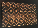 Maple and Walnut End Grain Cutting Board