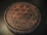 Walnut Circle End Grain Cutting Board