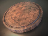Walnut Circle End Grain Cutting Board