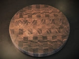 Walnut Circle End Grain Cutting Board