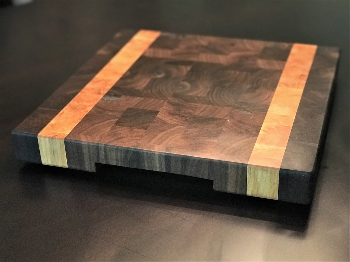 Framed End Grain Cutting Board- Walnut & Maple outlet