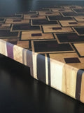 Walnut, Purpleheart and Maple End Grain Cutting Board