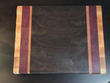 Maple, Purpleheart, Cherry and Walnut End Grain Cutting Board