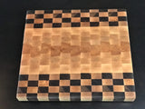 Maple with Walnut Checkered End Grain Cutting Board