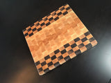 Maple with Walnut Checkered End Grain Cutting Board